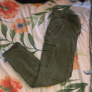 Green skinny pants from loft (never worn)